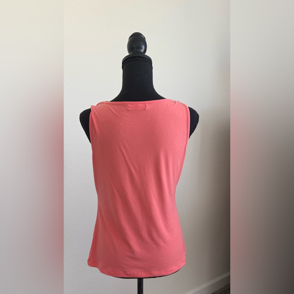 Calvin Klein Coral Drape Neck Blouse - Picture 2 of 7